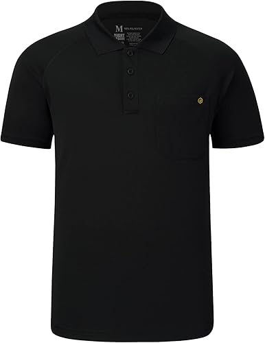 Miniatura 2 de Lightbare Polo de manga corta para hombre, UPF 50, rendimiento que absorbe la humedad, secado rápido, golf, tenis, polo para senderismo táctico