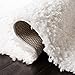 SAFAVIEH Area Rug 8x10 - August Shag Collection - Large - White, Solid Pattern, Non-Shedding & Easy Cleaning, Plush Thick Pile, Ideal for Living Room, Bedroom, Dining Space (AUG200A)