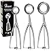 Bugucat Cuchara para Helado 3pcs,Acero Inoxidable de Ice Cream Scoop Cookie Cuchara Melón Baller con Disparador Juego de cuchara para galletas Fabricante de Bolas de Galleta Masa Muffin y fruta