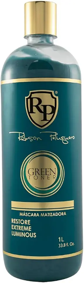 Máscara Matizadora Green 1 Litro Verde Robson Peluquero RP