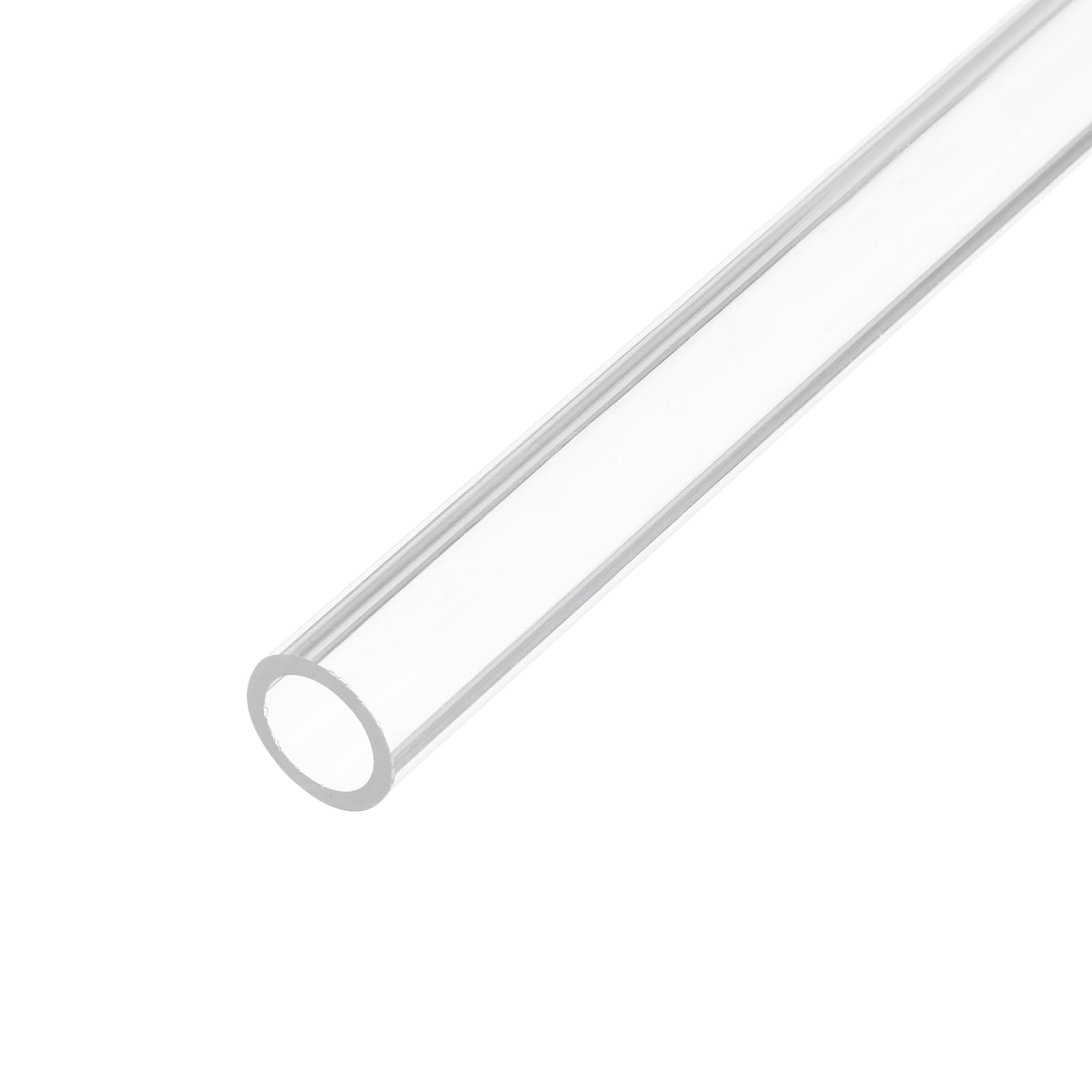 QUARKZMAN Tubo In Acrilico Trasparente Rigido Rotondo 10mm(0.4") Diametro Interno 14mm(0.55") 25cm(10") Per Lampade E Lanterne, Sistema Di Raffreddamento Ad Acqua