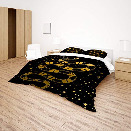 Parure de lit vintage taille double en polyester durable pour lit de chambre