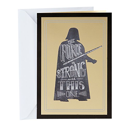 Hallmark Funny Star Wars Graduation Card (Darth Vader, The Force is Strong)