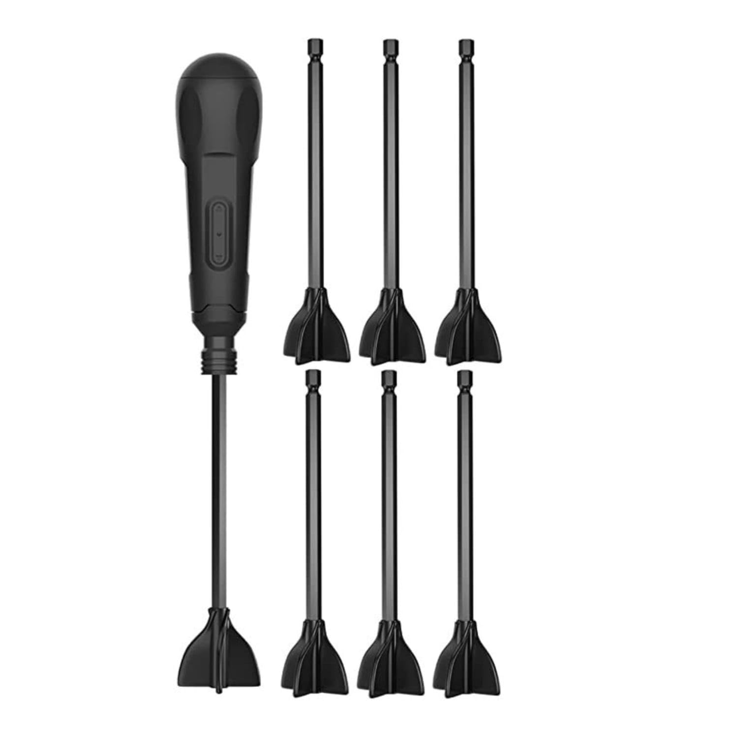 Slim Handle Cordless Hand Mixer 7-Piece Handheld Electric Mixer Black Mixing Rod Set, Mixer 7 Rods Set-image-38