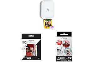Canon Ivy Mini Mobile Photo Printer, Pure White