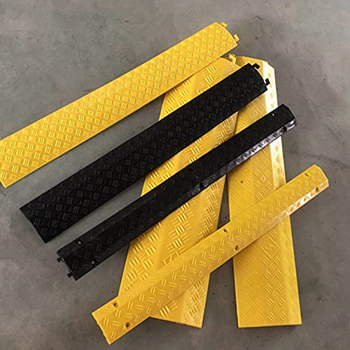 Protectores de cable de caída de canal, cubierta protectora duradera para rampa de cable, segura para zonas de alto tráfico, uso en exteriores e interiores