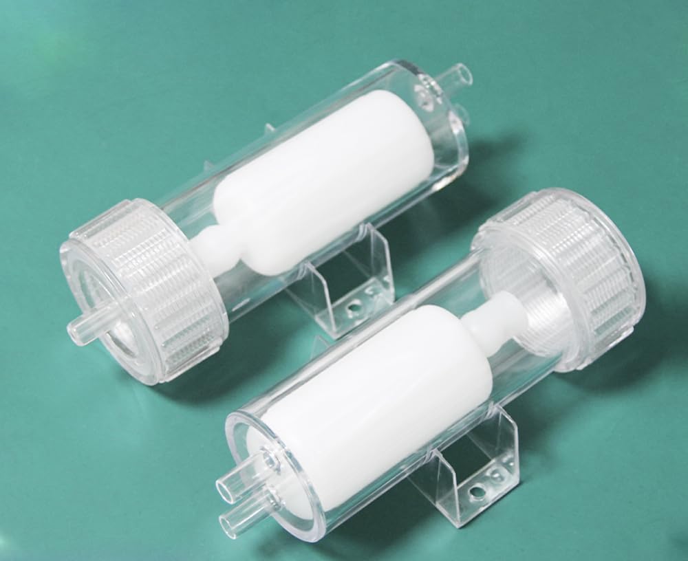 Gas-Water Separator for Hydrogen Battery Research, 6mm/8mm Interface, 1Pcs Gas-Liquid Separation Device for Lab Hydrogen Energy Battery Research (8mm Diameter Interface)