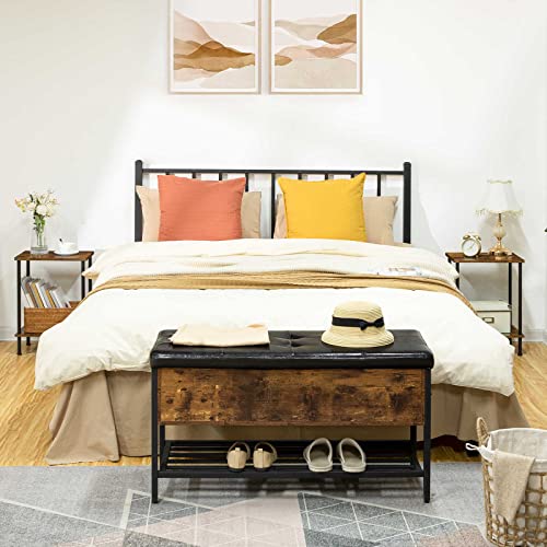 HOOBRO-End-Tables-Set-of-2-Small-Side-Table-Nightstand-with-2-Layer-Storage-Shelves-Sofa-Table-for-Small-Spaces-Living-Room-Bedroom-Stable-Frame-Easy-Assembly-Rustic-Brown-BF09BZP201