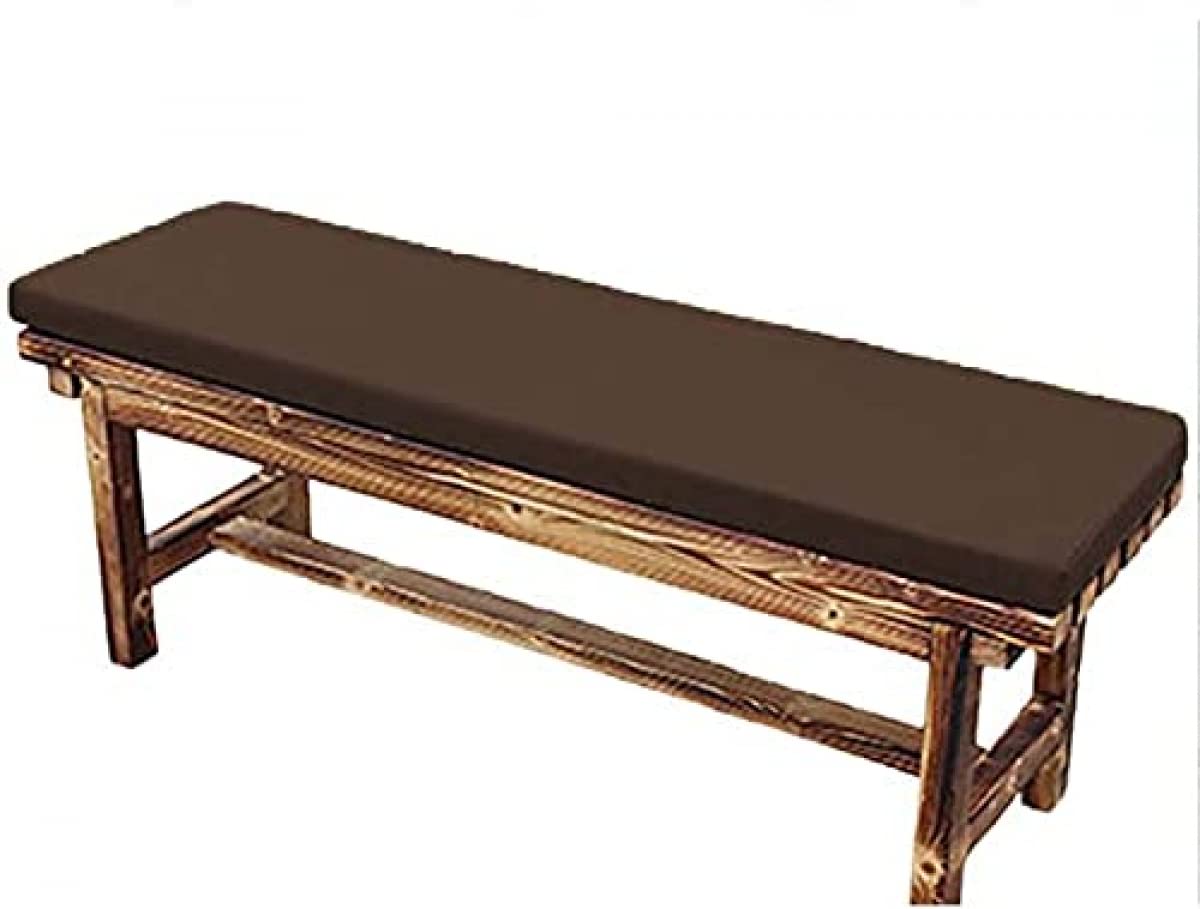 Cuscino Per Panca Da Esterno 100x40 Cm – Verde – Impermeabile Con Nastri – Imbottitura Spessa 8 Cm Per Giardino