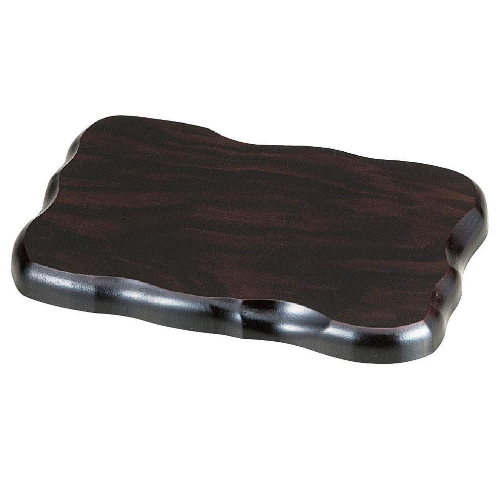 花台10号 木製 黒丹（黒丹調）飾り台 花台 黒丹調の