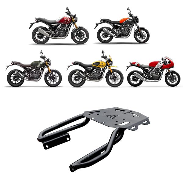 Image of Premium Luggage Carrier | Top Rack | Luggage Rack Compatible with Triumph Speed 400 |Speed T4 | Scrambler 400X | Scrambler 400XC | Thruxton (TOP Rack - ADV)
