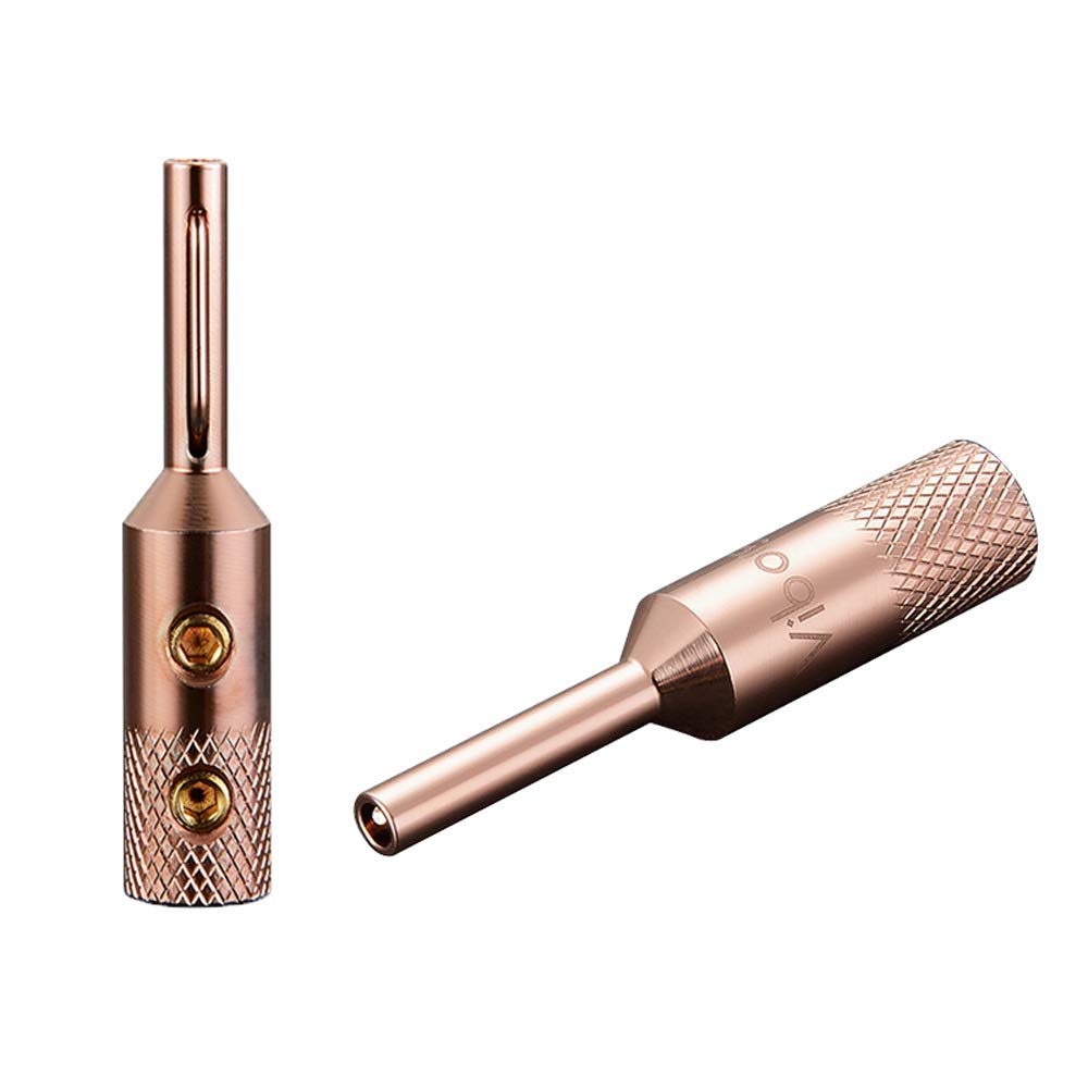 Buy VB401 Speaker Banana Plugs Pure Copper Screw Locking 4MM