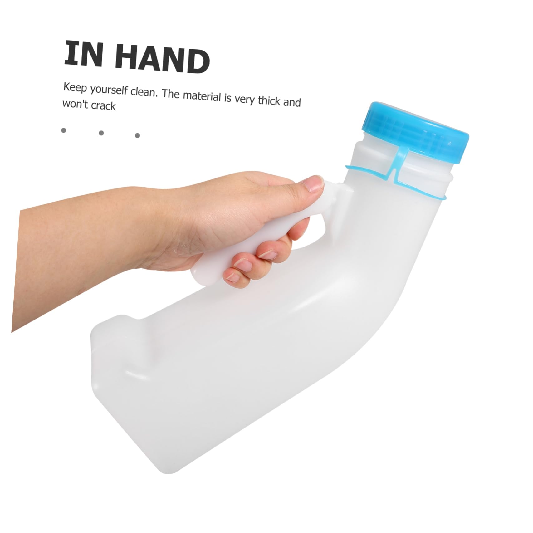 NOLITOY Men's Urinal Nightlight 2 Pack Large Storage Urine Bottle Portable Leakproof Hospital Home Travel Camping Easy to Carry Thickened Plastic