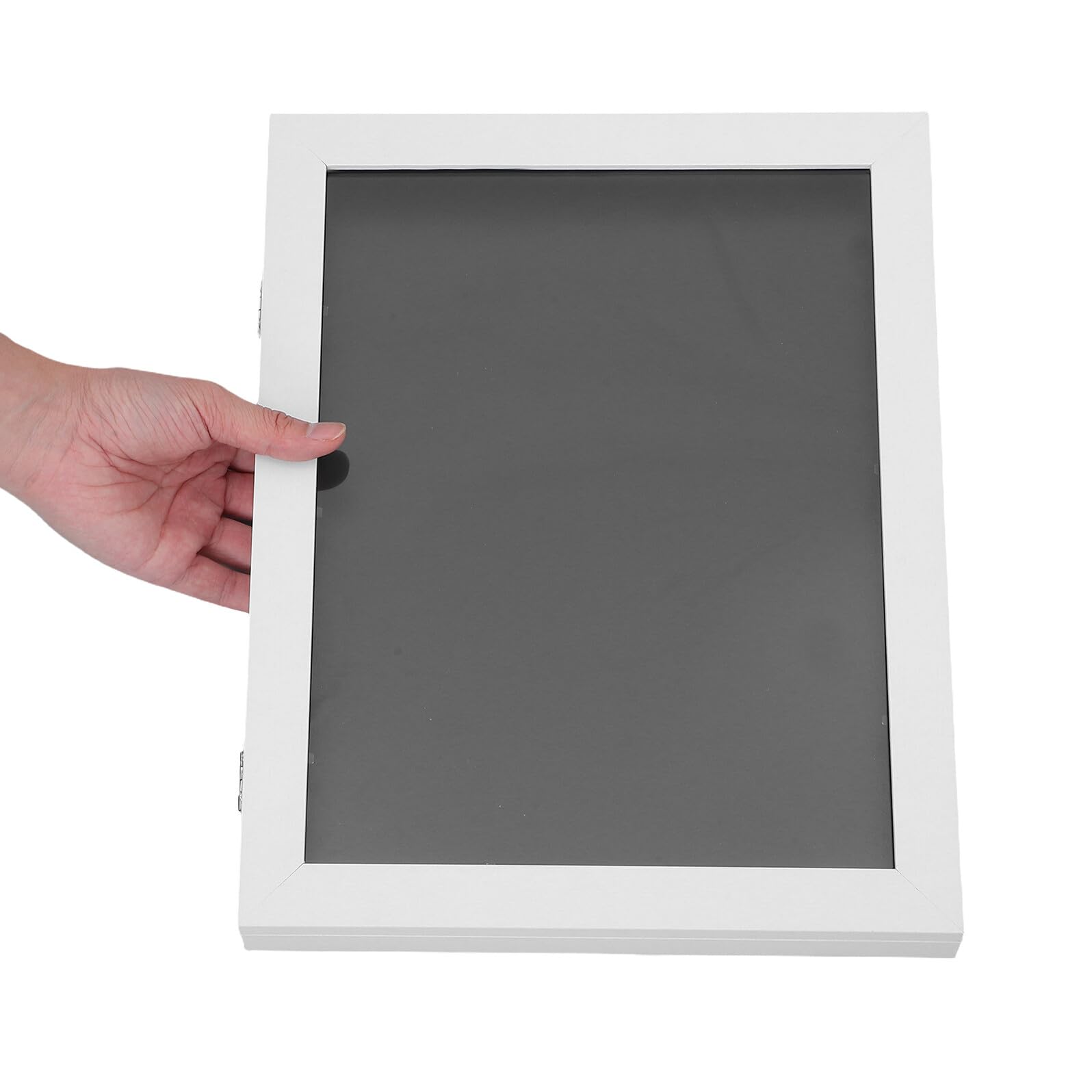 Luxshiny Marco para Camiseta de Fútbol con Vidrio Resistente y Marco de Madera Blanco de 28x35cm para Exhibir Recuerdos Deportivos en Casa o Clubes