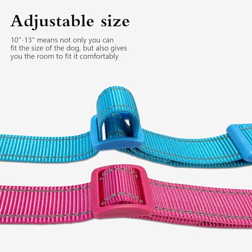 Personalized-Dog-Collars-Reflective-Nylon-Collar-with-Customized-Printed-Name-Tag-Adjustable-Sizes-for-Small-Dogs-Medium-and-Large-5-Colors-and-5-Fonts-for-Male-Female-Boy-Girl-Puppies