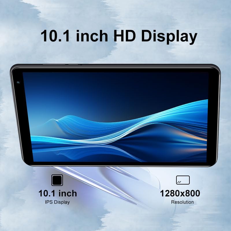 Image of 10.1inch Android 8.1 Tablet, 8-Core Tablet PC with Keyboard & Cases, 3GB+128GB(TF 256G), Dual 4G SIM, T860 GPU, BT5.0, GPS, WiFi 5, Face Unlock, Dual Cameras, 5000mAh Battery (Gray, 4)