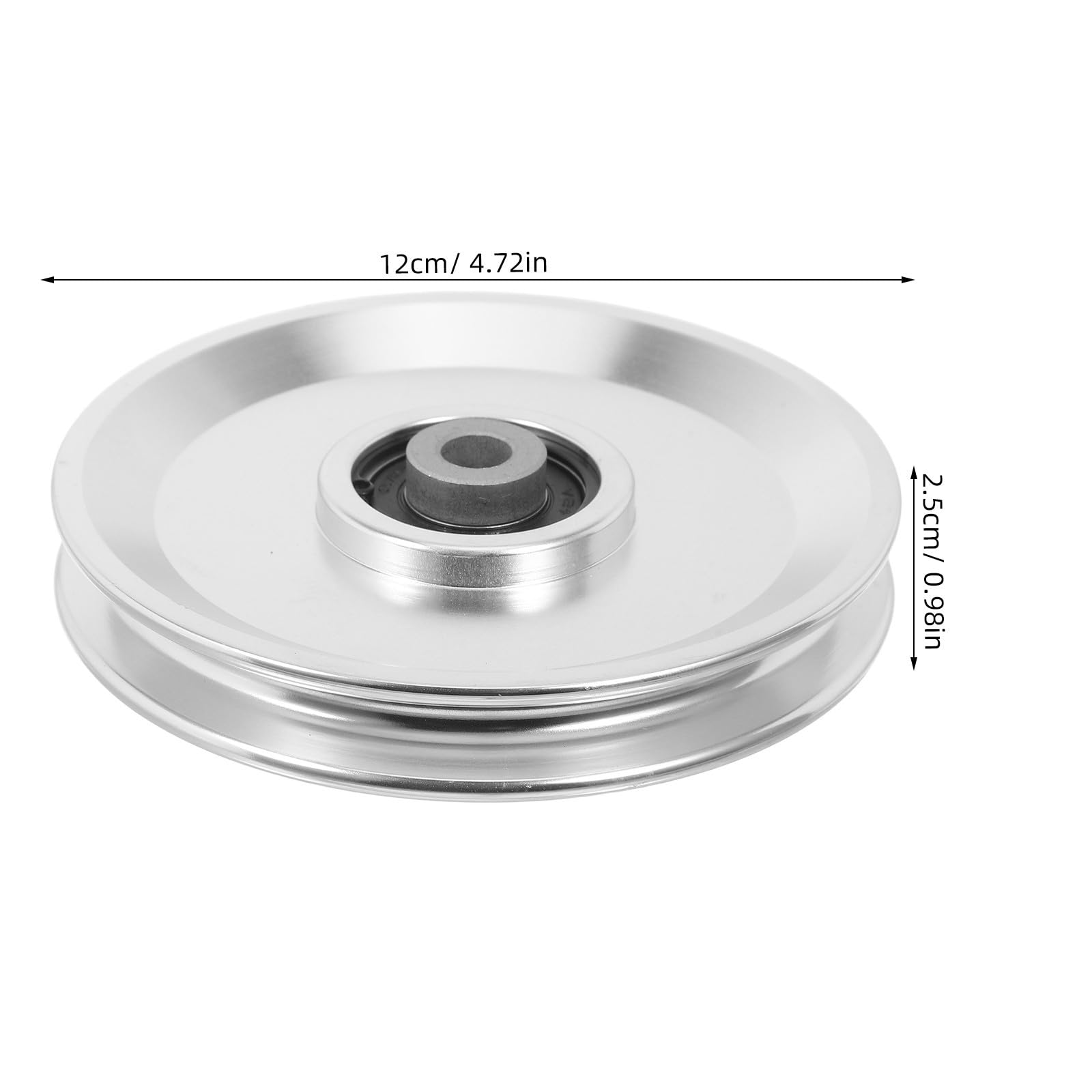 Hohopeti Seilzugsystem Aluminiumrolle 120mm Durchmesser Kugelgelagert 250 kg Belastbar für Kabelzugmaschinen und Mehrzweck Trainingsgeräte im Fitnessstudio