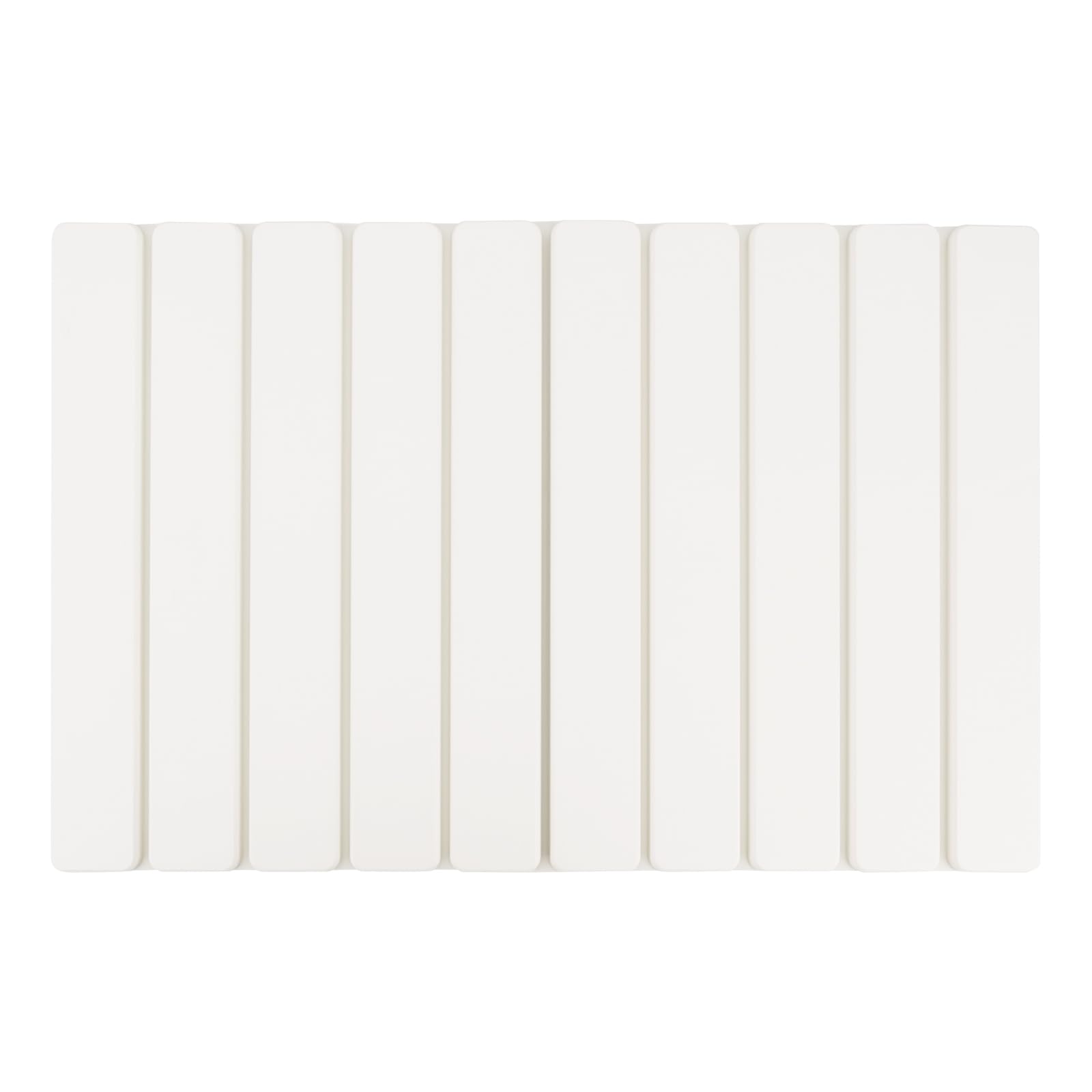 GREENSAPPIRE 60x40 cm Diatomaceous Stone Bath Mat – Non-Slip, Super Absorbent & Quick-Drying Foldable Floor Mat for Bathroom, Easy to Store and Space-Saving (White)