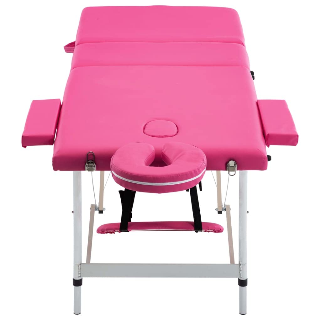 Générique Table de Massage Pliable 3 Zones Aluminium Rose,Santé & beauté,Hygiène personnelle,Massage & Relaxation,Tables de Massage,Rose,17.05 KG,110197