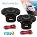 Pyle Dual 6.5’’ Water-Resistant Marine Speakers with Wireless RF Streaming Support, 2-Way Coaxial Audio System for Boat, Car & Off-Road with 100 Ft. Range, Universal OEM Replacement, Weatherproof