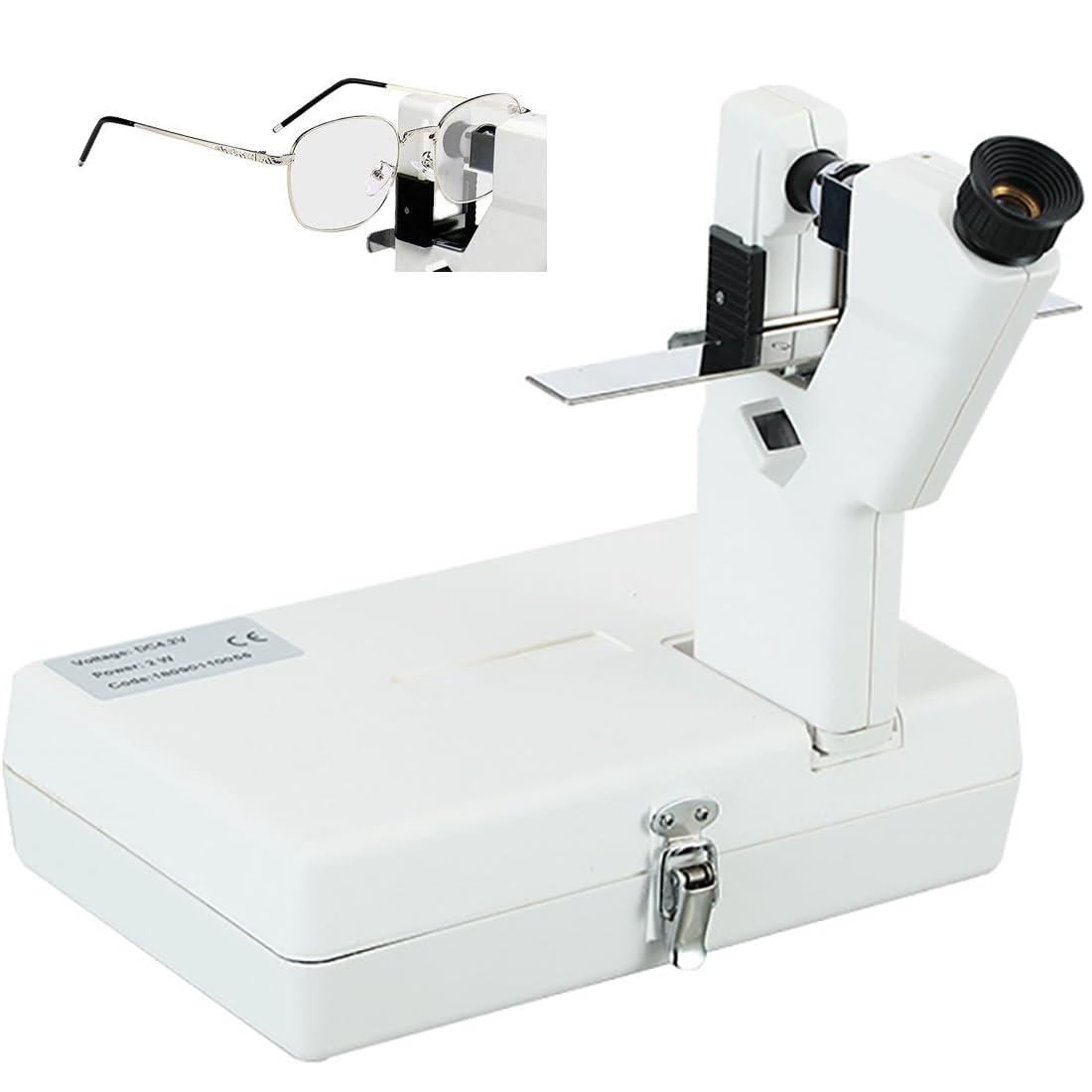 Lensómetro Manual, Lensómetro De Optometría, Lensómetro Óptico Portátil con Lente HD, Perilla De Ajuste De Lectura, para Lentes De 20-80 Mm, Tiendas De Óptica, Centros Ópticos Profesionales