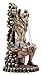 Ebros Gift Ancient Egyptian God Anubis by Ankh Altar Weighing The Heart Against Ostrich Feather Figurine 9