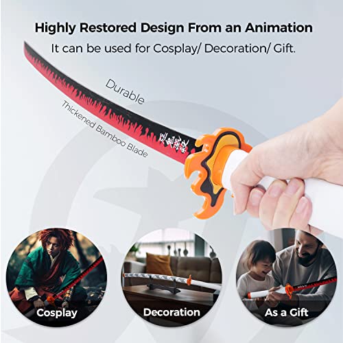 Cold Blade Anime Sword - 41 inches Anime Katana Replica with Belt and Stand - Lianyu - Thumbnail 2
