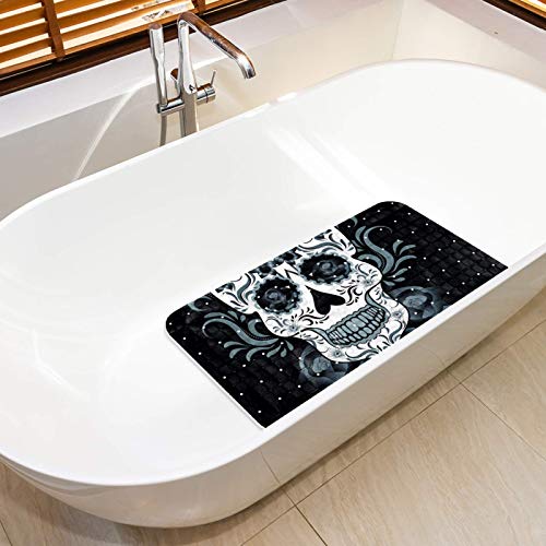 Tapis de douche anti-eau stagnante avec perforations 35x67 cm
