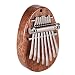 Piano à pouce Kalimba à 8 touches, piano de poche portable, c'est le cadeau le meilleur et le plus chaleureux pour les enfants et les adultes sous forme de jouets et d'instruments de musique Marimbas