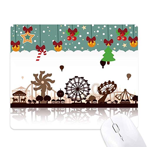 Tapis de souris jeux de bureau caoutchouc noir avec motif silhouette ergonomique
