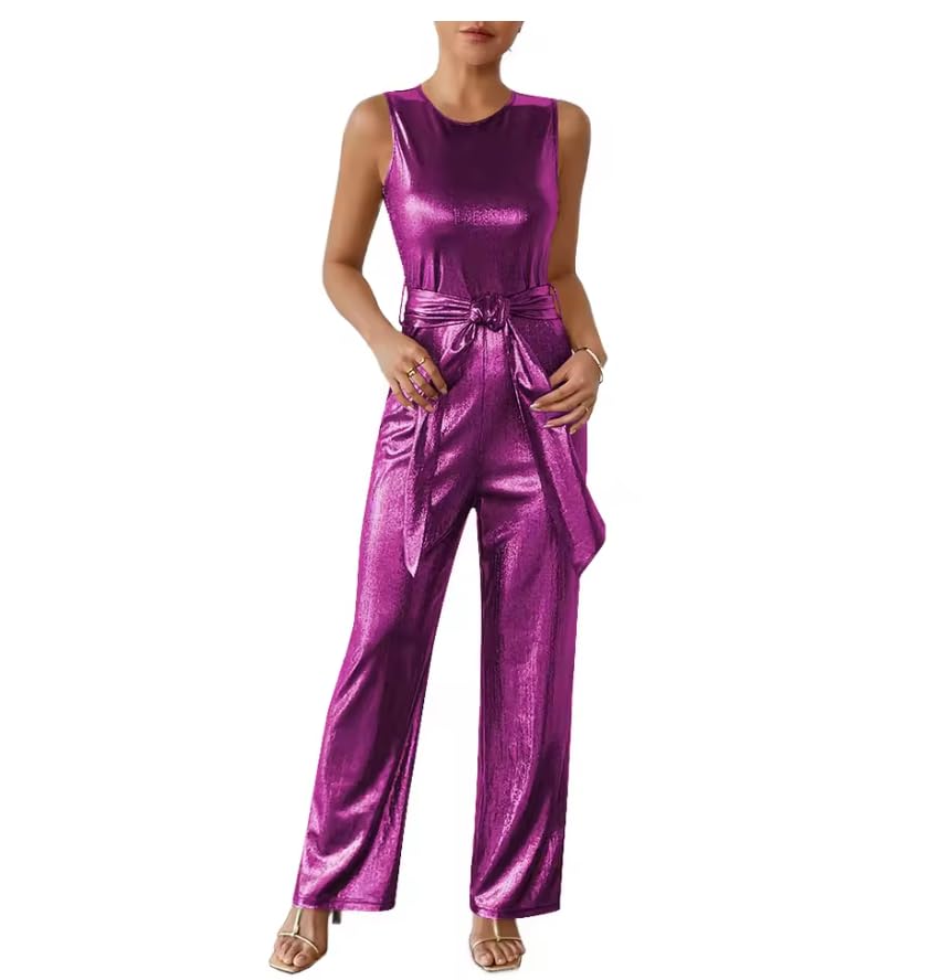 Enterizo metálico para mujer, lencería elástica, sin mangas, para fiestas, personalizable