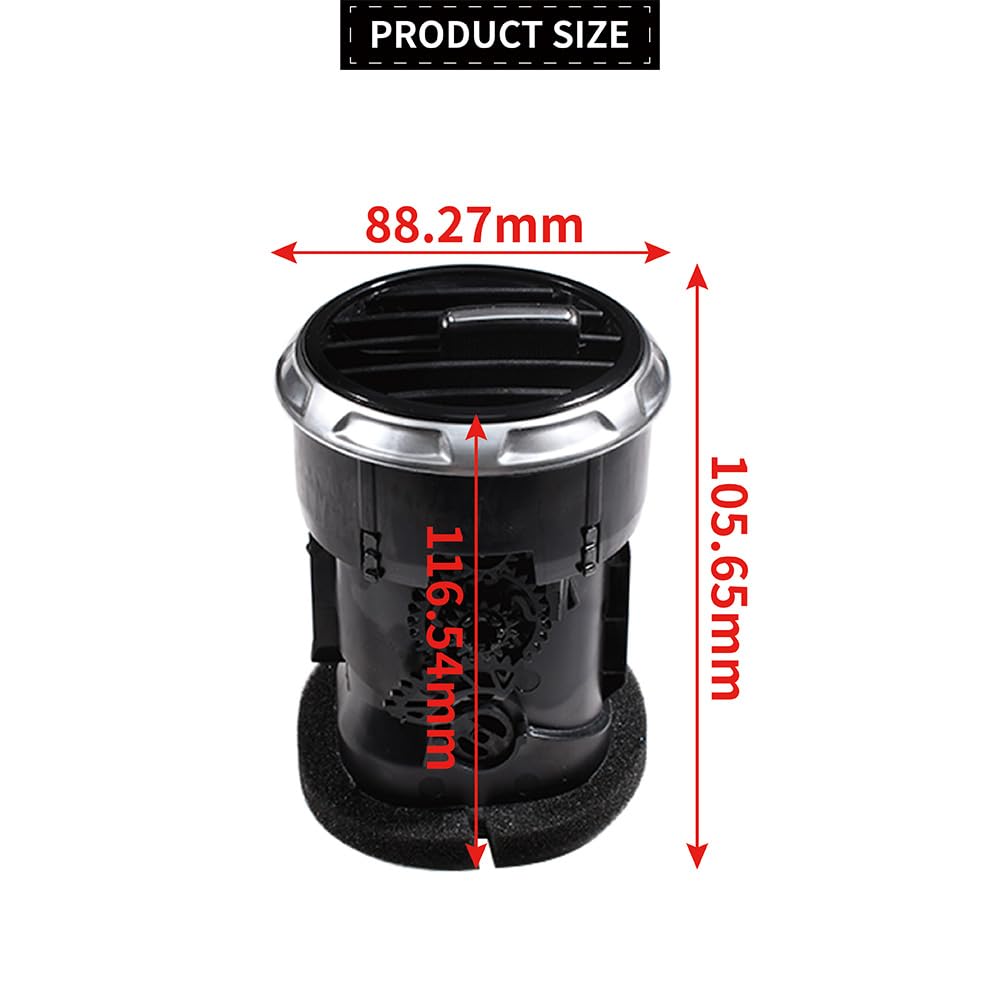 TTS MK2 Ventilation Grille Aération Audi TT TTS MK2 2007-2014 - Compatible 8J0820901 Grille Aération Tableau De Bord