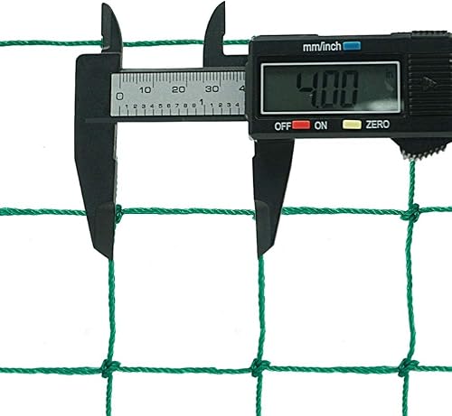 Miniatura 5 de Aoneky Red de respaldo de fútbol de 10 x 10 pies, 10 x 20 pies, 10 x 30 pies, malla cuadrada de 4 pulgadas, cable de polietileno resistente de 0.1