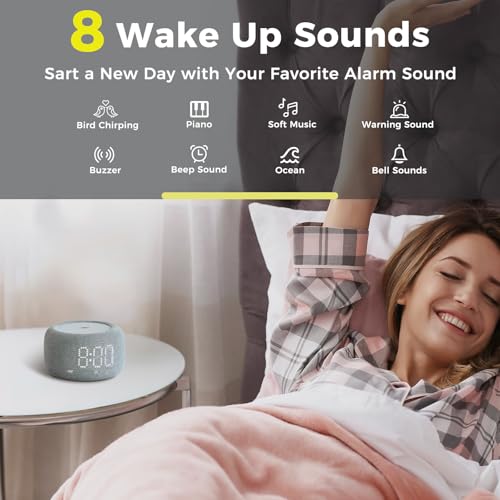 Odokee Dual Alarm Clock For Bedrooms: 10 Color Night Light thumb #5