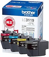 ブラザー工業 【brother純正】インクカートリッジ4色パック(大容量) LC3119-4PK 対応型番:MFC-J6983CDW、MFC-J6583CDW、MFC-J5630CDW 他