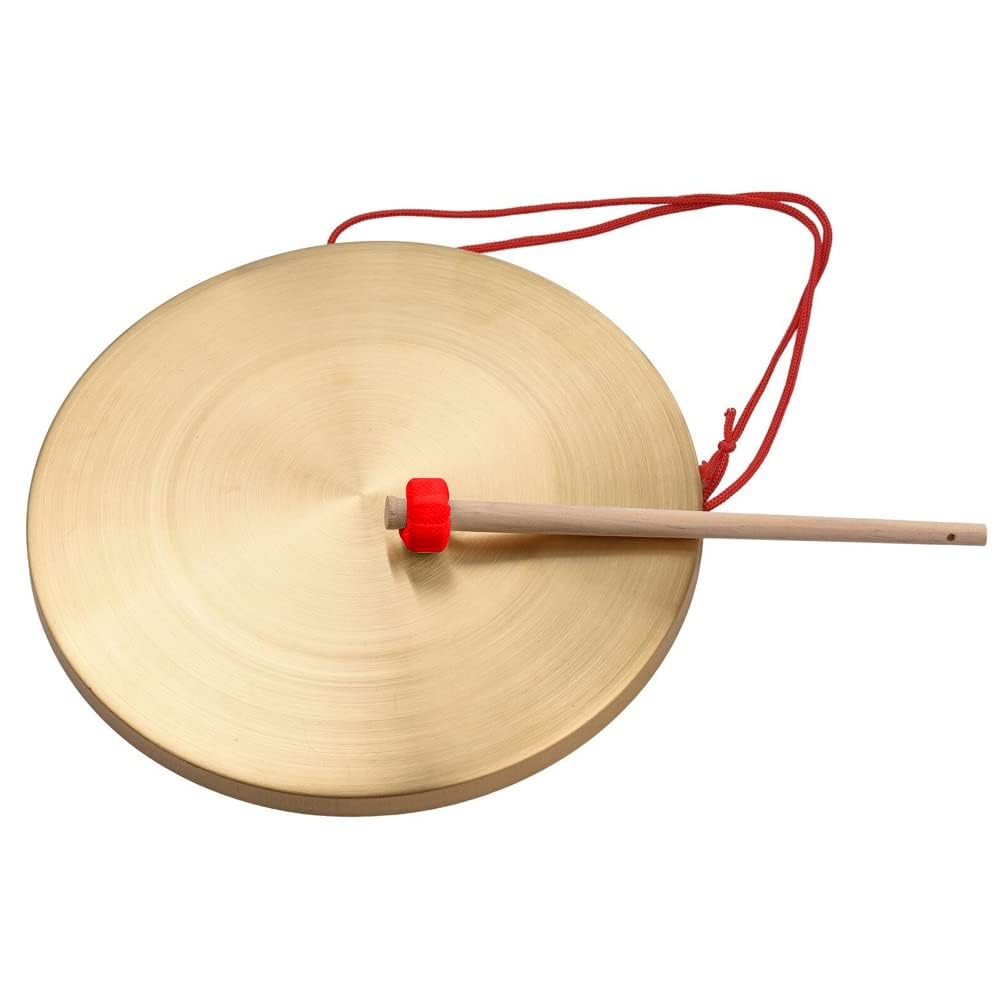 Generisch Vasca da bagno in ottone da 32 cm, portatile Tam Gong Tam Gong, strumento tradizionale a percussione per orchestra, opera della chiesa