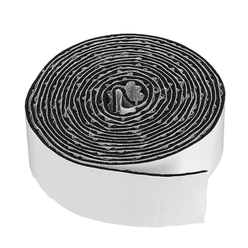 PATIKIL Cinta Aislante Para Tuberías De 2 Pulgadas X 15 Pies 1 Pieza Cinta De Espuma De Goma Con Lámina De Aluminio Y Respaldo Adhesivo Resistente A La Intemperie Para Tuberías Negro