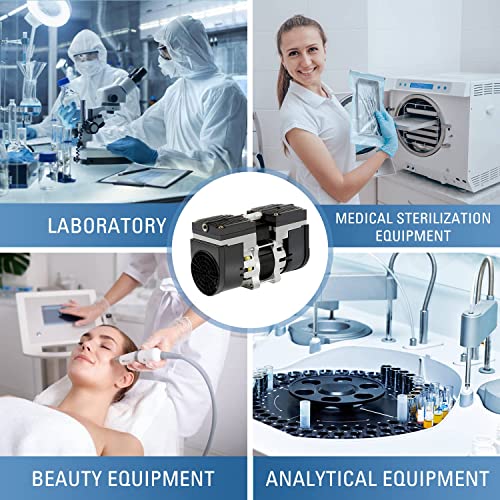 24L Lab Diaphragm Vacuum Pump Oil Free Oilless Medical Mute Pump -95Kpa Air Pump With Air Filter #TOP3