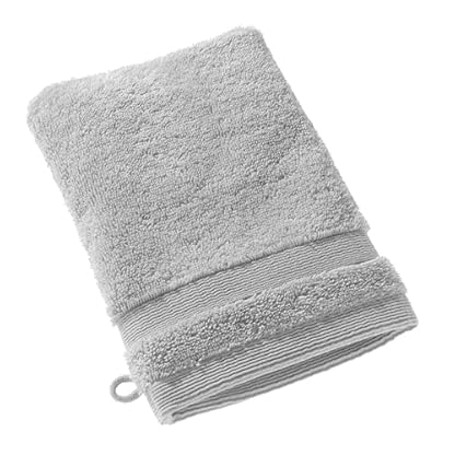 SCHÖNER WOHNEN Premium Waschhandschuh Baby 16x21 cm - saugstark - Luxus Waschlappen Grau - 100% Baumwolle - als Handtuch-Set kombinierbar - Frottee Kinder - Öko-Tex