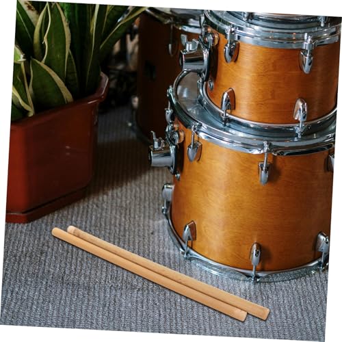 YARNOW Par de baquetas para percusión con agarre antideslizante, duraderas para caja y batería, ideales para jazz, marcha y práctica miniatura 6