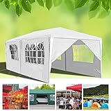 ♦Wasserdicht und UV-Schutz - Mit 120 g / m² wasserdichtem Polyester Material ist dieser pavillon winddicht, wasserdicht und UV-Schutz. Für den kleinen Regen, der sanfter Wind, Anti-UV-Strahlung ist dieser Pavillon die beste Wahl.