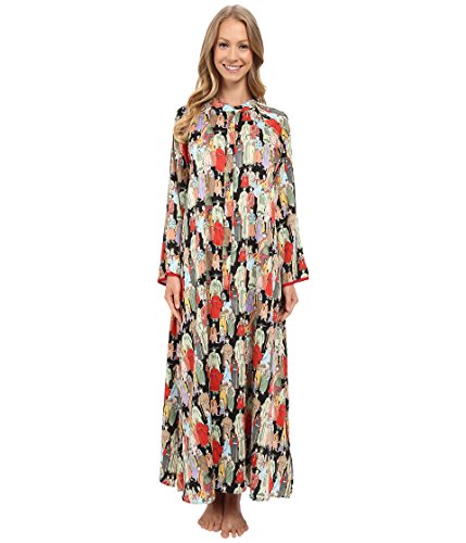 Natori Women's Dynasty Caftan,Black,XX-Large