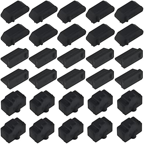 SYSTEM-S Lot De 10 Cache-ports USB Micro B En Silicone Anti