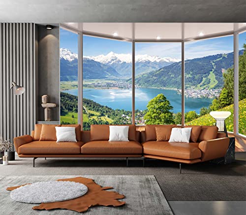 Clouar-3D Window View Bedroom Living Room Mural Wallpaper 103" X 69"(Not Self-Adhesive) #TOP1