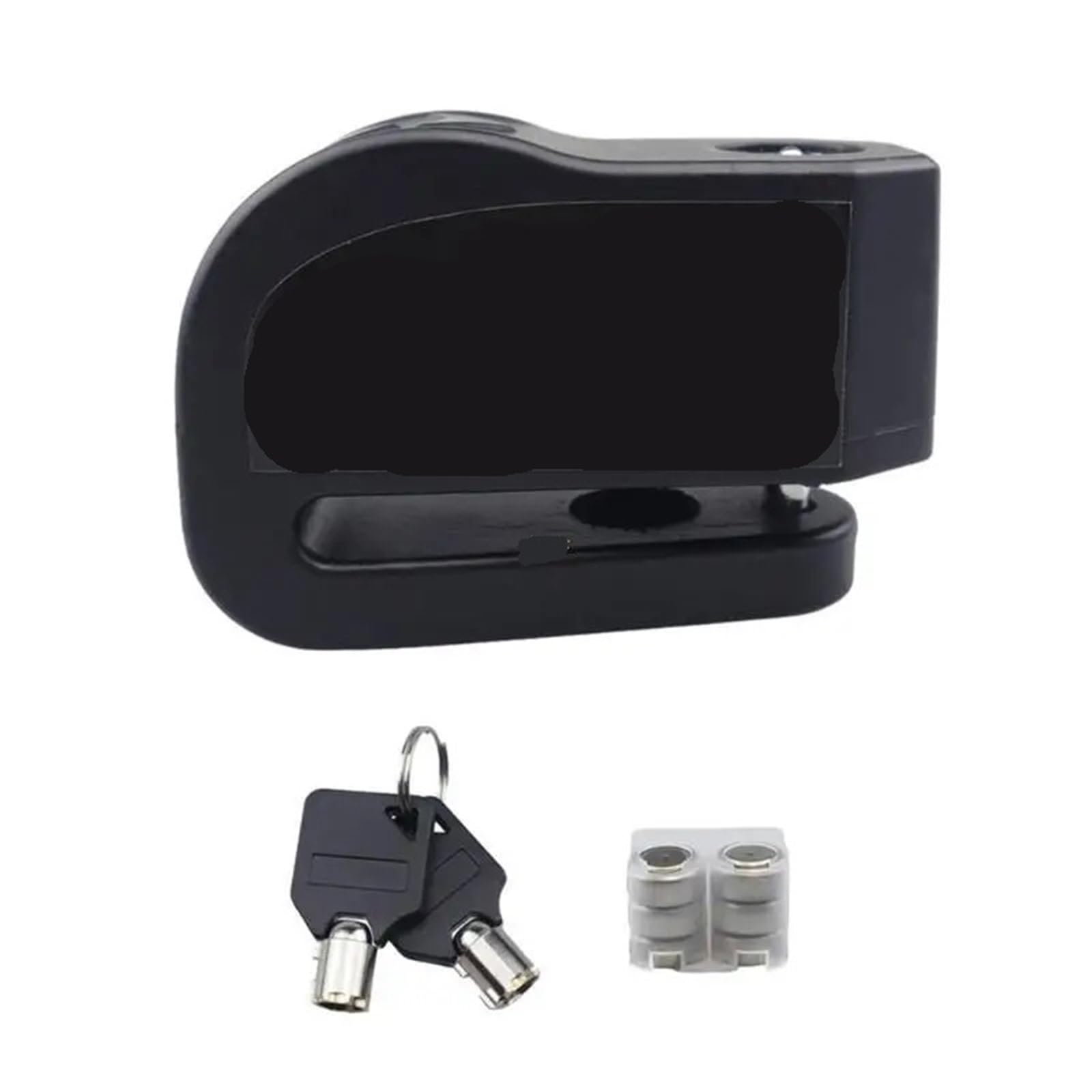 Hydbcnp Black Motorcycle Handlebar Lock Disc Brake Lock Alarm Motorcycle Scooter Wheel With 110Db Sound Waterproof Anti-Theft Motorbike Lock Security(Black)