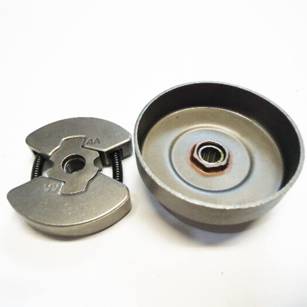1 * Embrague + 1 * Tambor de Embrague for po-ul-an P3314 P3516 P3816 P3818 piñón de Motosierra 530057905 Embrague 53005790 Accesorios para Herramientas eléctricas de jardín