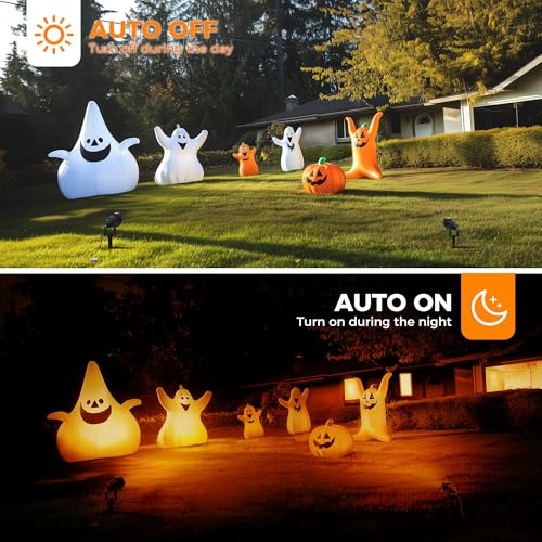 Image of L LOHAS LED Orange and Purple Halloween Outdoor Spotlight 5W 2 Pack