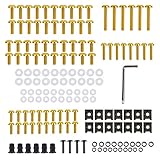 Bedingung: 100% nagelneu XX ecommerce Motorrad Aluminium Windschutzscheibe Verkleidung Bolzen Nuss Schraube Verschluss Clip für Yamaha MT FZ 07 09 MTFZ07 MTFZ09 YFZ R1 R6 R25 (Gold)