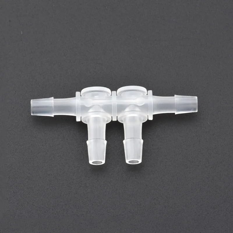 LOKLNEYK 5PC Inkjet Printers Spare Parts Ink Tube Connector 4 6 8 Way Hose Ink PIPI Connector DTF Printer White Ink Circulation Connector(Light Black)