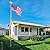 Yescom 25 FT Upgraded Sectional Aluminum Outdoor Flagpole 15 Gauge 24-30mph 3'x5' US American Flag Ball Fly 2 Flags Outdoor Yard Garden